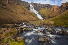 Iceland, random waterfall in the north, on the way to Myvatn.-Kristin Piljay-Photographic Print