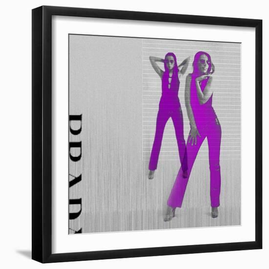 Kristina in Purple-NaxArt-Framed Art Print