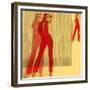 Kristine in Red-NaxArt-Framed Premium Giclee Print