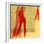 Kristine in Red-NaxArt-Framed Premium Giclee Print