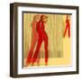 Kristine in Red-NaxArt-Framed Art Print