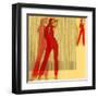 Kristine in Red-NaxArt-Framed Art Print