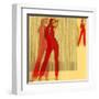 Kristine in Red-NaxArt-Framed Art Print