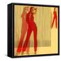 Kristine in Red-NaxArt-Framed Stretched Canvas