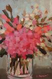 Yellow and Pink Flowers-Kristy Andrews-Stretched Canvas