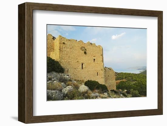 Kritinia Castle, Rhodes, Dodecanese, Aegean Sea, Greek Islands, Greece, Europe-Jochen Schlenker-Framed Photographic Print