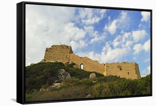 Kritinia Castle, Rhodes, Dodecanese, Greek Islands, Greece, Europe-Jochen Schlenker-Framed Stretched Canvas