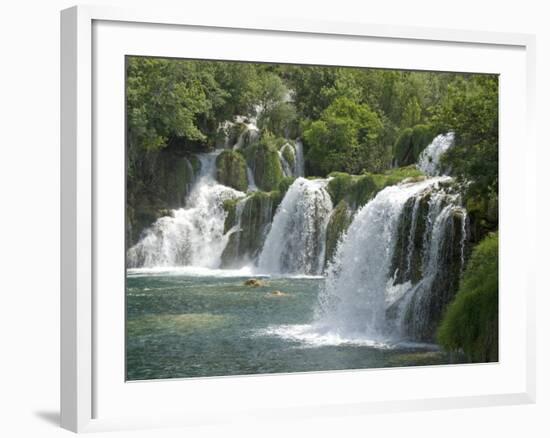 Krka Tufa Falls, Sibenik, Croatia, Europe-Waltham Tony-Framed Photographic Print