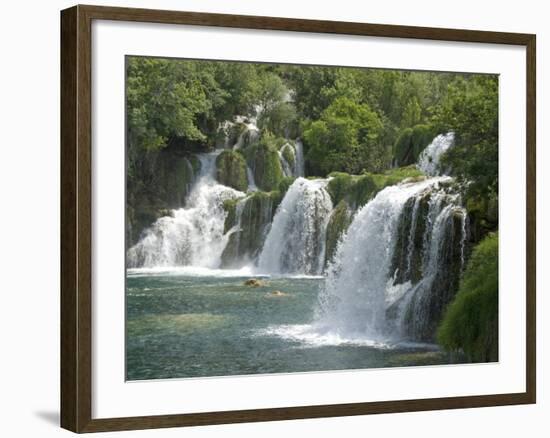 Krka Tufa Falls, Sibenik, Croatia, Europe-Waltham Tony-Framed Photographic Print