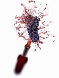 Red Wine Splashing Out of Bottle-Kröger & Gross-Photographic Print