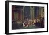 Kroenung Napoleons I. Und Josephines in Notre Dame Paris Mit Papst Pius Vii-Jacques-Louis David-Framed Giclee Print