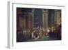 Kroenung Napoleons I. Und Josephines in Notre Dame Paris Mit Papst Pius Vii-Jacques-Louis David-Framed Giclee Print