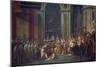 Kroenung Napoleons I. Und Josephines in Notre Dame Paris Mit Papst Pius Vii-Jacques-Louis David-Mounted Giclee Print