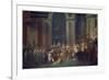 Kroenung Napoleons I. Und Josephines in Notre Dame Paris Mit Papst Pius Vii-Jacques-Louis David-Framed Giclee Print