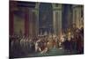 Kroenung Napoleons I. Und Josephines in Notre Dame Paris Mit Papst Pius Vii-Jacques-Louis David-Mounted Giclee Print