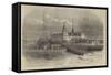 Kronborg Castle, Elsineur, Entrance of the Sound-Edwin Weedon-Framed Stretched Canvas