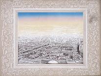 Aerial View of London with Decorative Border, C1845-Kronheim & Co-Giclee Print