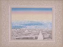 Aerial View of London with Decorative Border, C1845-Kronheim & Co-Giclee Print