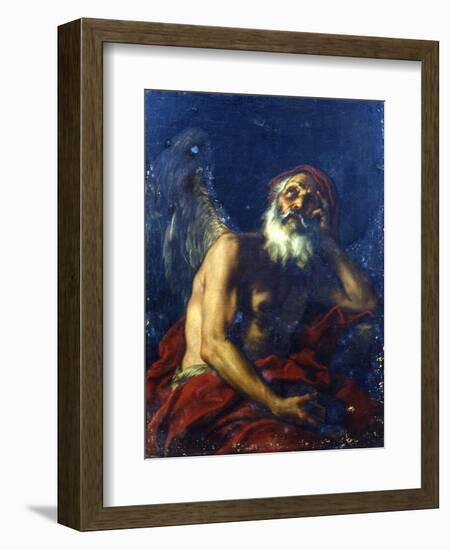 Kronos, 17th Century-Giacinto Brandi-Framed Giclee Print