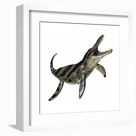 Kronosaurus Was a Marine Reptile from the Cretaceous Period-null-Framed Art Print