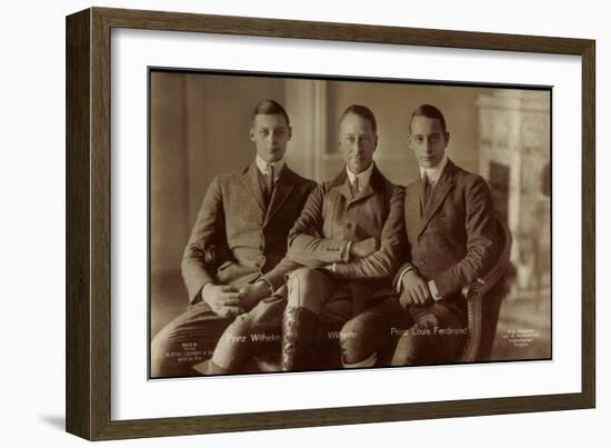 Kronprinz Wilhelm, Prinz Wilhelm, Louis Ferdinand-null-Framed Giclee Print