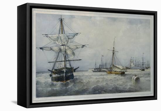 Kronstadt-Ferdinand Victor Perrot-Framed Stretched Canvas