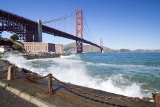 San Francisco Panorama W the Golden Gate Bridge-kropic-Photographic Print