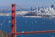 San Francisco with the Golden Gate Bridge-kropic-Stretched Canvas