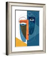 Krsna-Ishita Banerjee-Framed Art Print