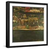 Krumau on the Molde, the Small City-Egon Schiele-Framed Giclee Print