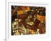 Krumau Town Cresent, 1915-Egon Schiele-Framed Giclee Print