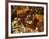 Krumau Town Cresent, 1915-Egon Schiele-Framed Giclee Print