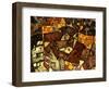 Krumau Town Cresent, 1915-Egon Schiele-Framed Giclee Print