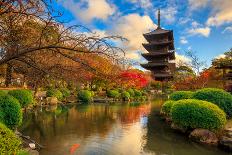 Wooden Pagoda of Toji Temple, Kyoto Japan-Krunja-Framed Photographic Print