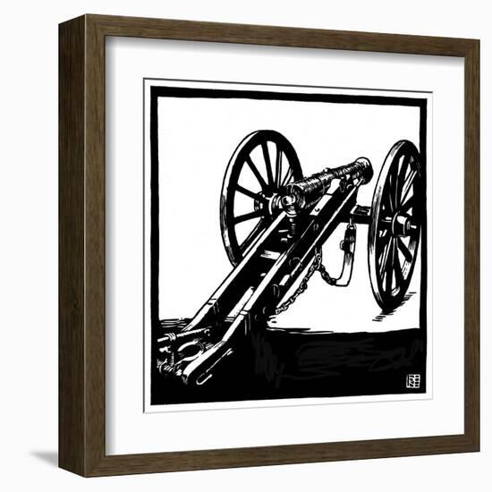 Krupp 6-Pounder Gun 1851-Robert Engels-Framed Art Print