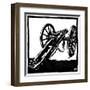 Krupp 6-Pounder Gun 1851-Robert Engels-Framed Art Print