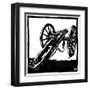 Krupp 6-Pounder Gun 1851-Robert Engels-Framed Art Print