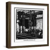 Krupp Essen: Hydraulic Forging Press-Robert Engels-Framed Art Print