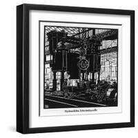 Krupp Essen: Hydraulic Forging Press-Robert Engels-Framed Art Print