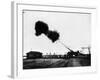 Krupp's 'Big Bertha' Gun Is Fired-null-Framed Photographic Print