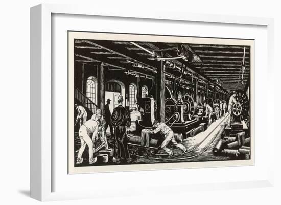 Krupp's Factory Essen: Machine Shop I-Robert Engels-Framed Art Print