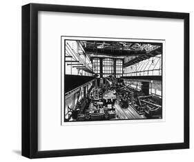 Krupp's Factory in Essen: Machine Shop Iv-Robert Engels-Framed Art Print