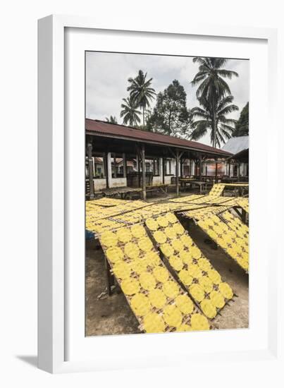 Krupuk (Kroepoek) Drying in the Sun, Bukittinggi, West Sumatra, Indonesia, Southeast Asia, Asia-Matthew Williams-Ellis-Framed Photographic Print