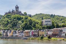 Cochem with Castle along River Moselle in Germany-kruwt-Photographic Print