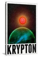 Krypton Retro Travel Poster-null-Stretched Canvas