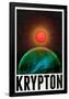 Krypton Retro Travel Poster-null-Framed Poster