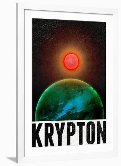 Krypton Retro Travel-null-Framed Art Print