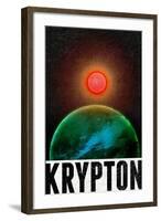 Krypton Retro Travel-null-Framed Art Print