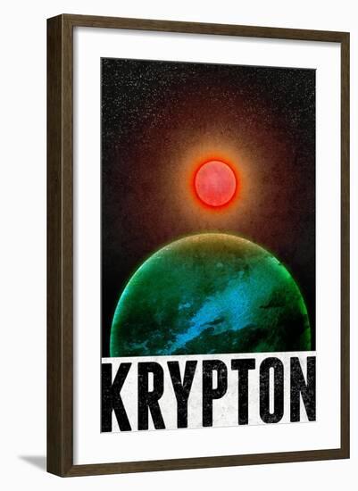 Krypton Retro Travel-null-Framed Art Print