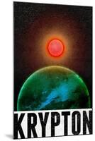 Krypton Retro Travel-null-Mounted Art Print